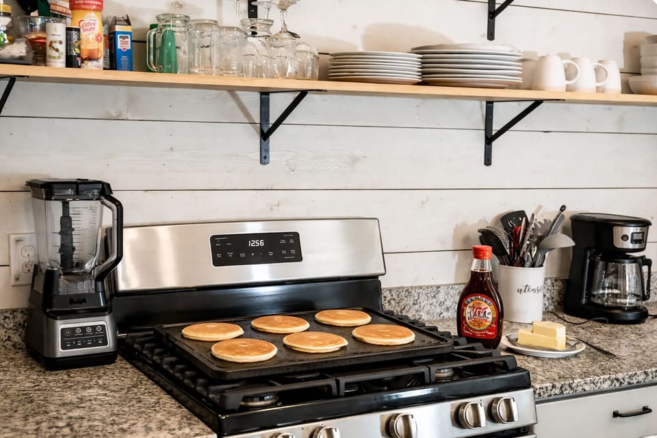 A cozy kitchen made for slow mornings in the mountains