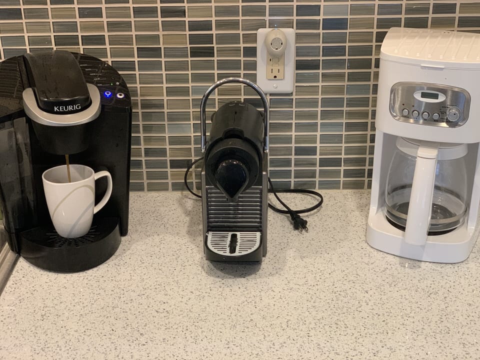 Keurig, Nespresso, and traditional coffee maker 