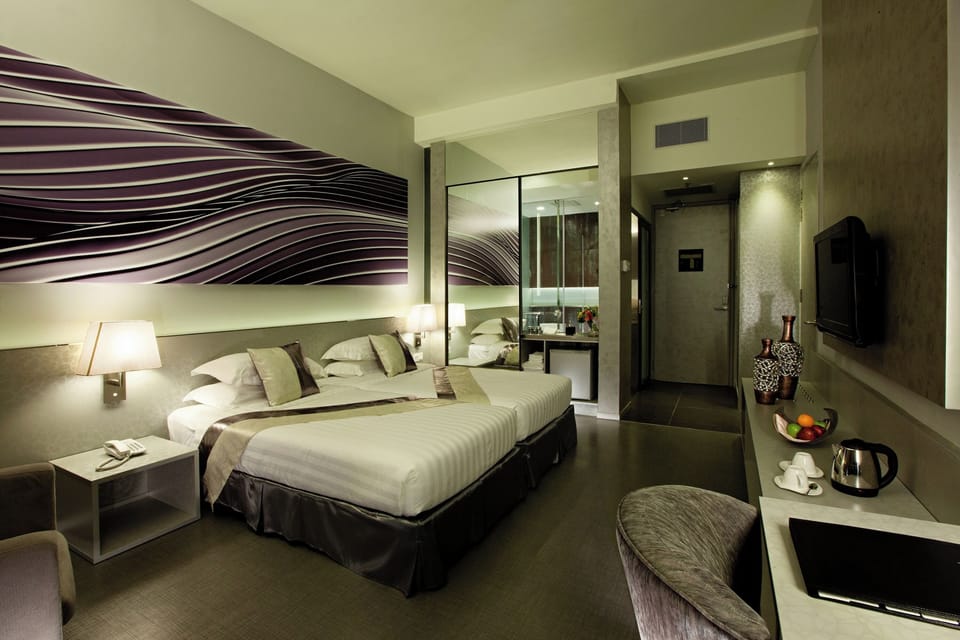 Superior Double Room | Bathroom | Designer toiletries, hair dryer, slippers, bidet