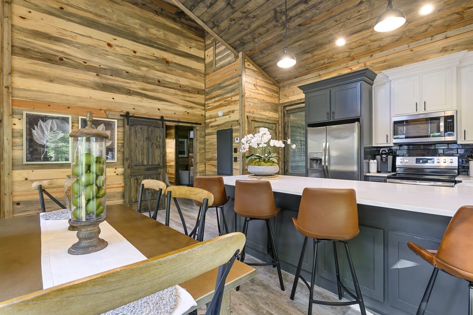 Kitchen with upscale amenities