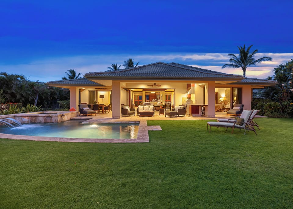 Very private backyard