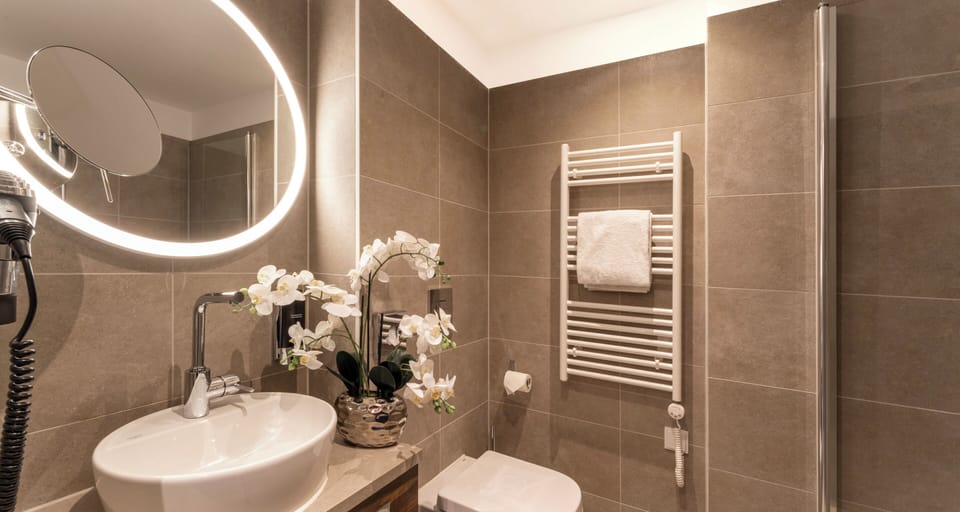 Premium Single Room | Bathroom | Shower, hair dryer, towels