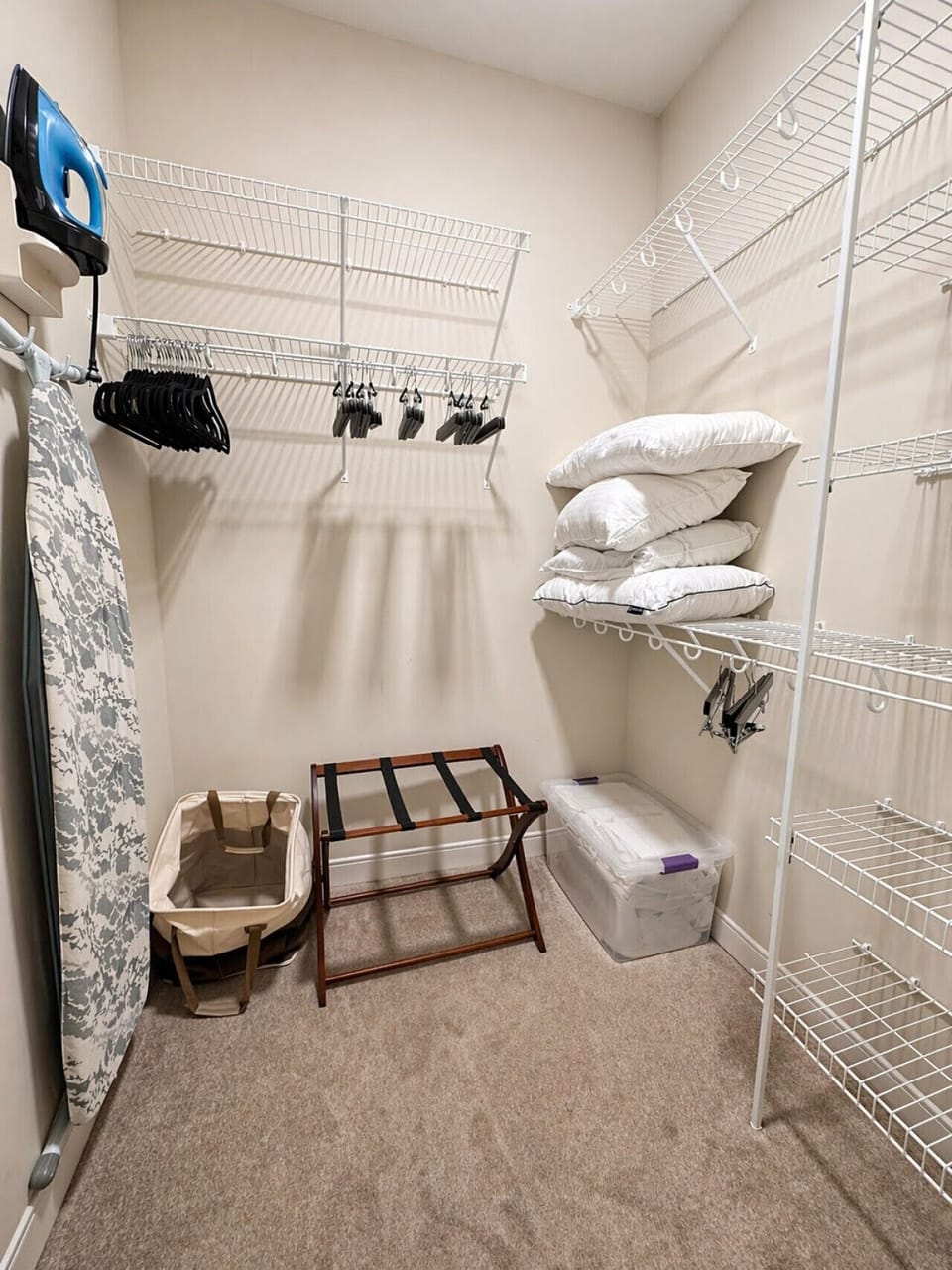 Ample storage so you can unpack, settle in, and keep your space clear to focus on what matters