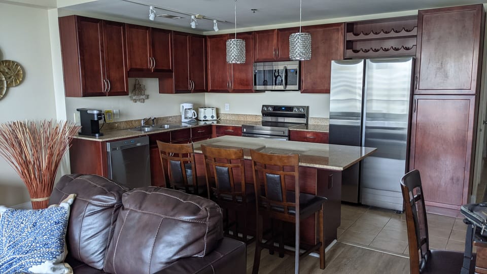 New appliances and kitchen lights.