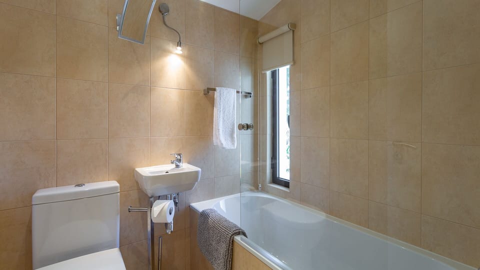 Guest bathroom at the apartment, one of 3 for guests' comfort