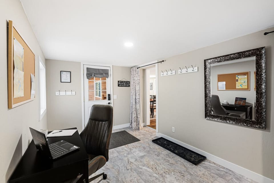 Office space is just a curtain away from everything you need