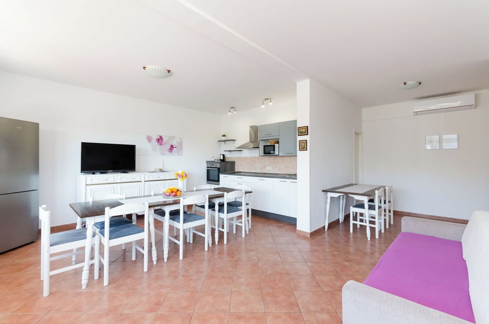 Apartment (A1) | Living room | Fireplace