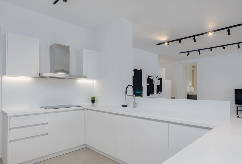 Luxury Villa, Private Pool, Sea View | Private kitchen | Fridge, microwave, oven, stovetop