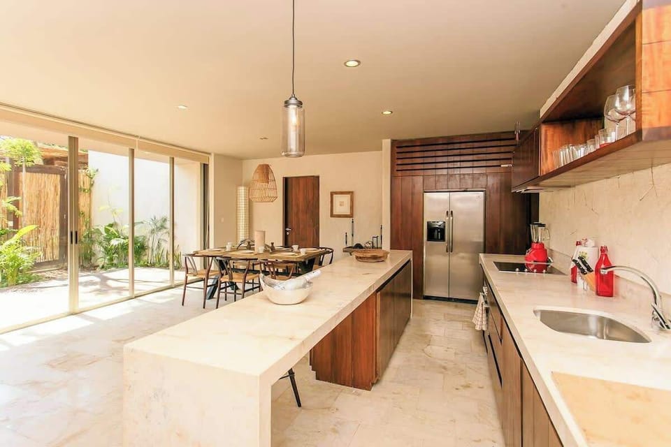 The kitchen is fully equipped- ready to whip up some pancakes or a tropical smoothie?