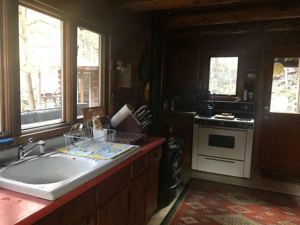 Rustic but fully equipped.