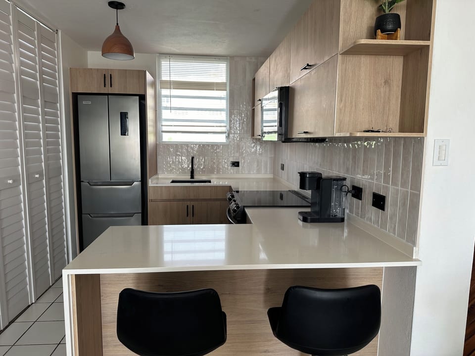 Our remodeled kitchen offers top of the line appliances for your enjoyment