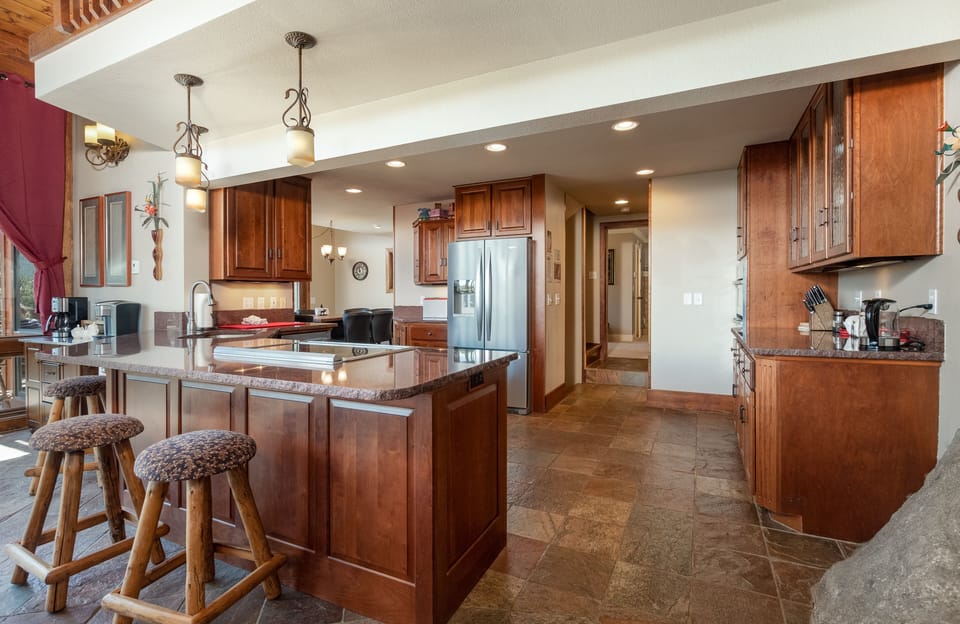 Hanging out by the kitchen doesn't take you away from anything, you're central