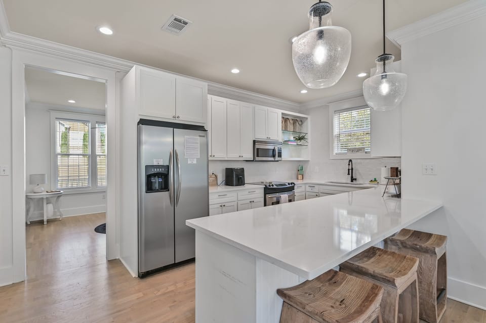 Gorgeous Kitchen with Bar Seating