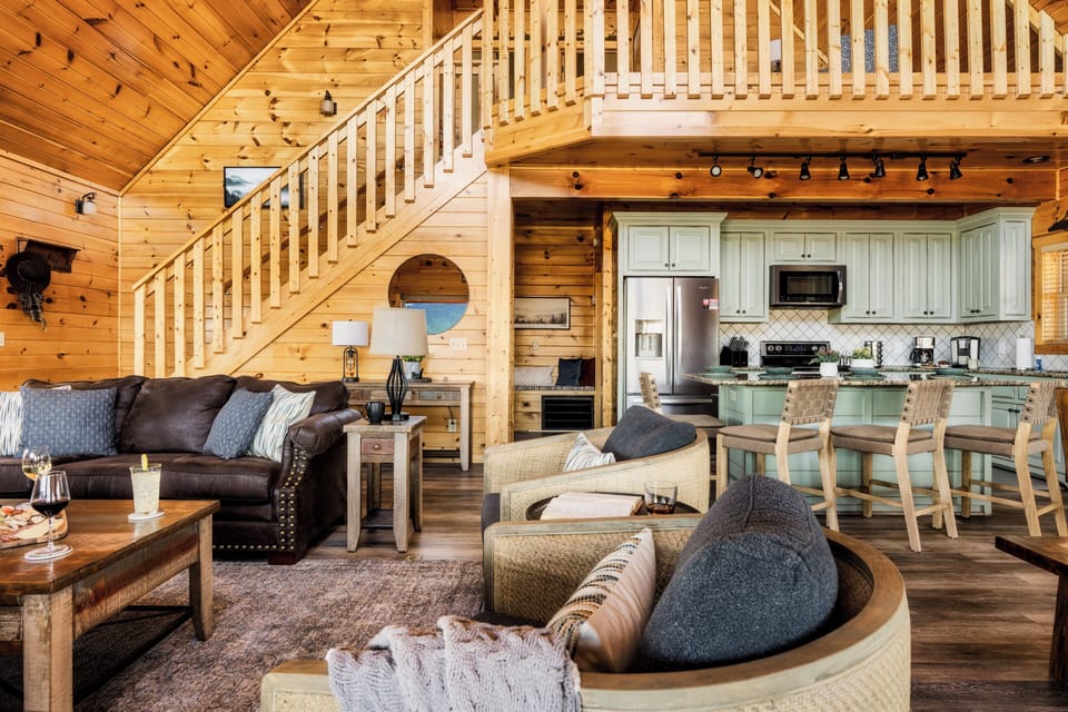 Great room with open concept living space