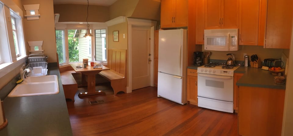 Spacious kitchen.