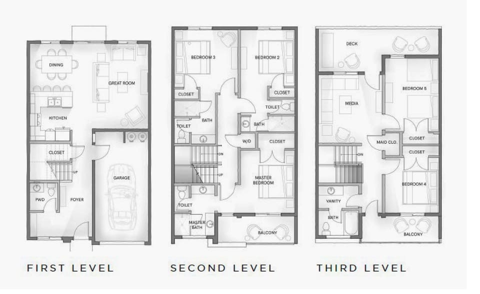 Townhome, 5 Bedrooms | Floor plan