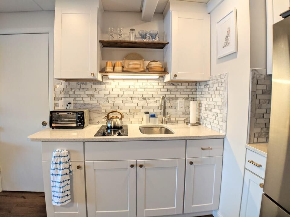 sink and stove top