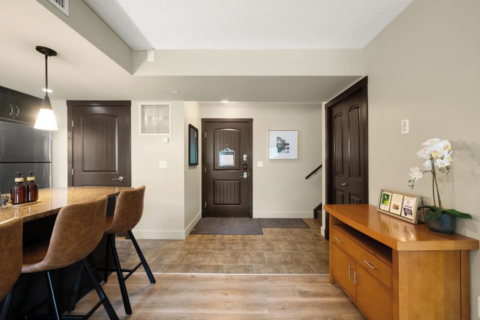 Front coat closet and laundry just steps from the door.
