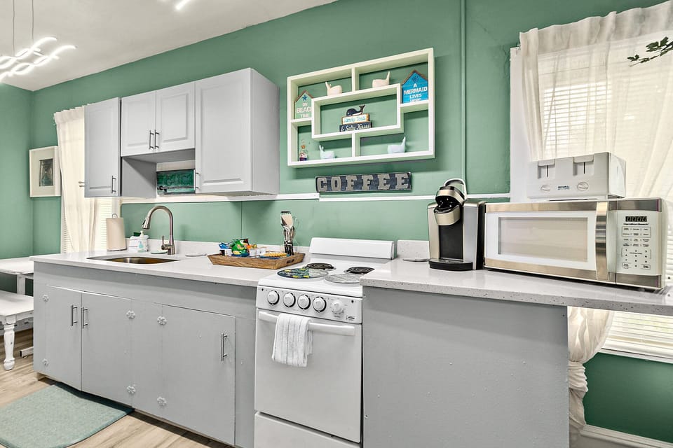 Soap and a beginning stock of paper towels are provided for every stay so you don't have to stress about packing extra