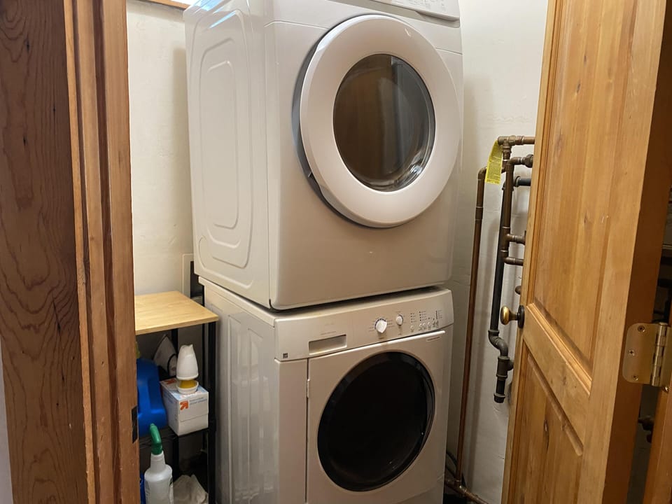 Washer and dryer are also provided for your use