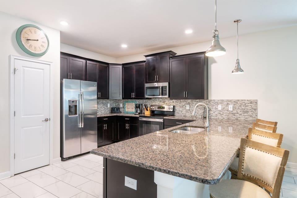 Kitchen has Four Stools