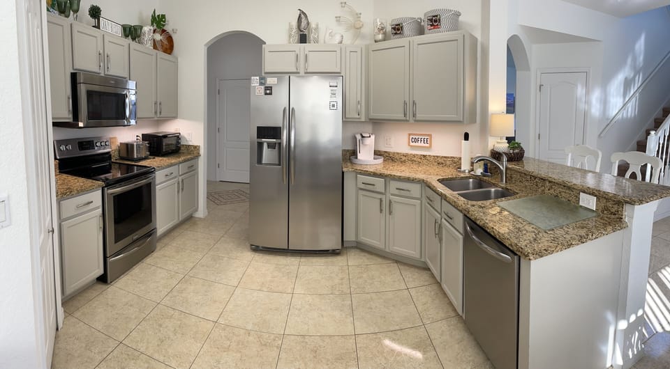 Fully stocked kitchen and pantry with everything you need!
