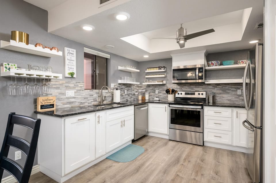 Freshly updated kitchen.