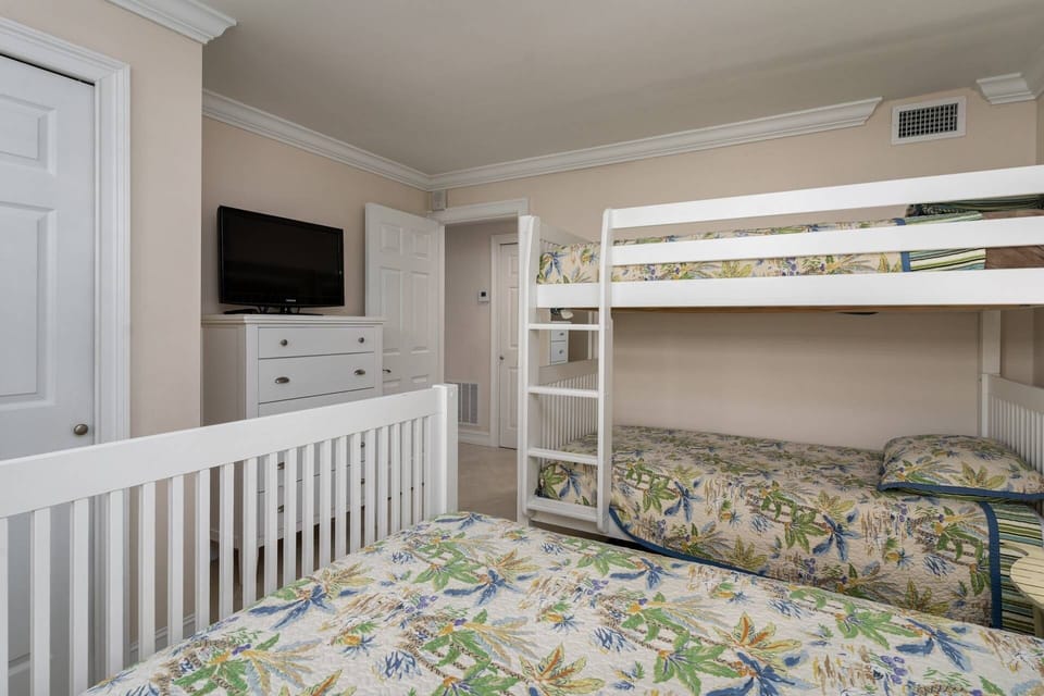 Enjoy TV from the comfort of your bed.