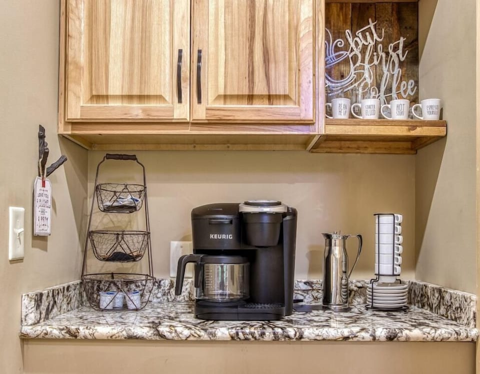 Sunrise Chalet's fully equipped kitchen