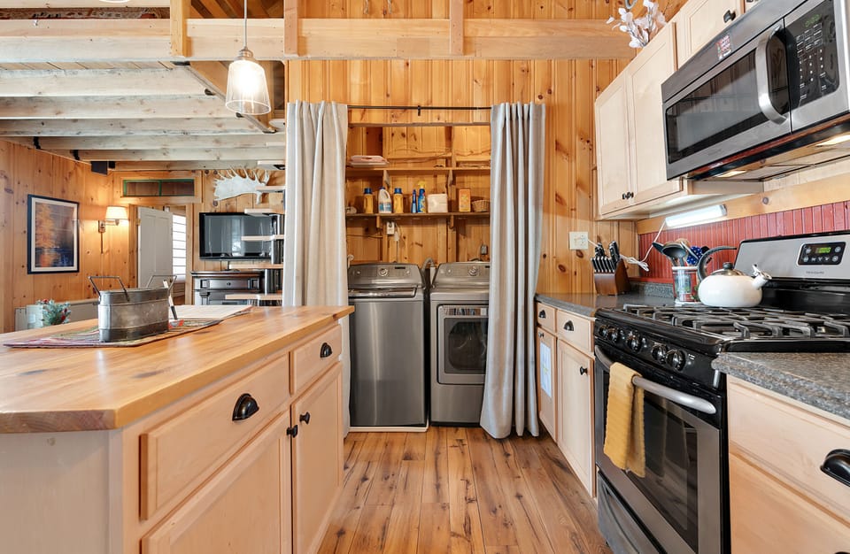 Laundry room off of the kitchen.