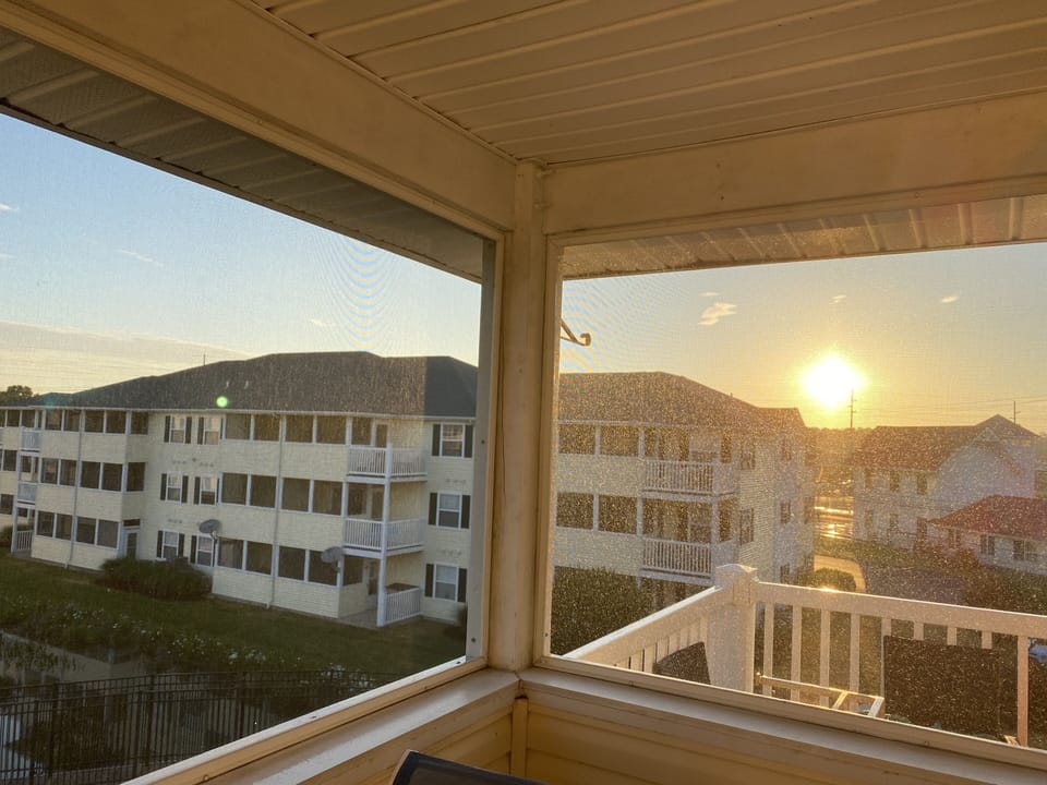 Sunrise from the Porch 
- you get to do it all again!
