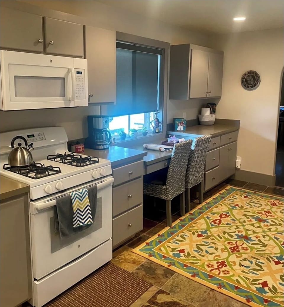 Fully appointed kitchen… has everything you need! Plus great views to the river 