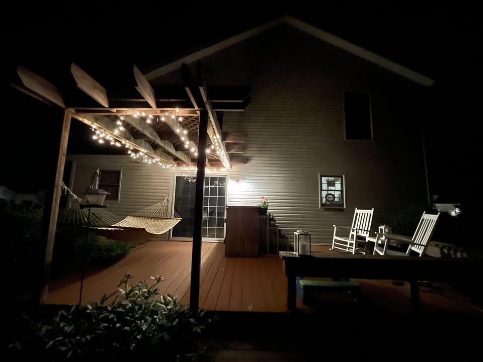 Deck at night