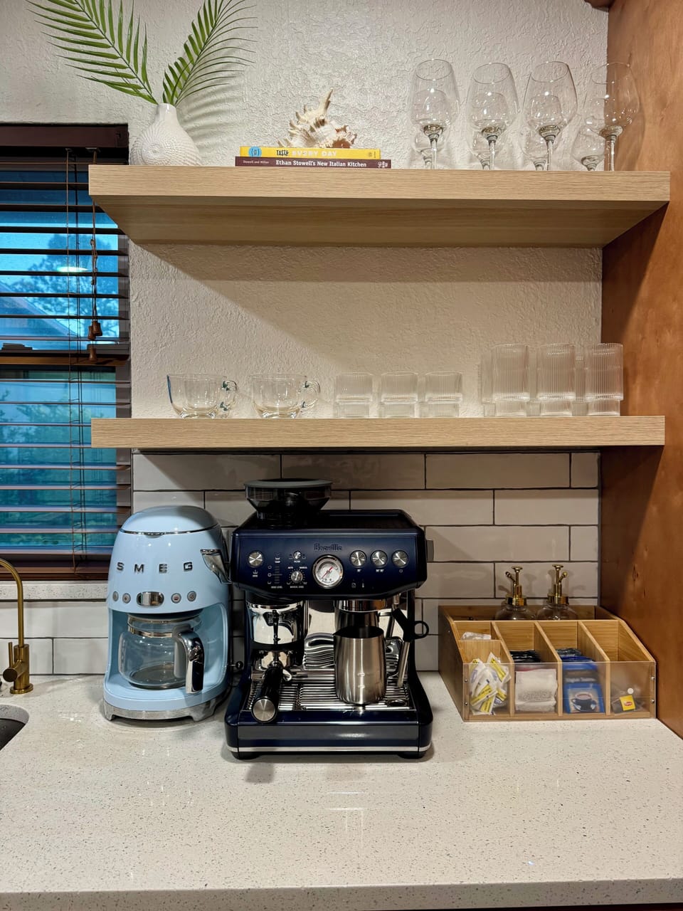 Start your mornings with Espresso or Drip coffee- Your choice! 