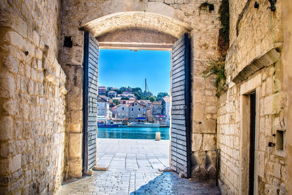 View of Čiovo from the walls of Trogir