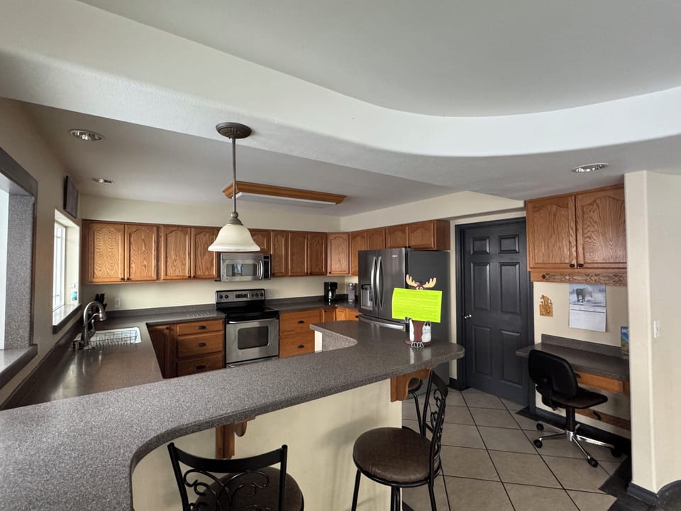 large open kitchen