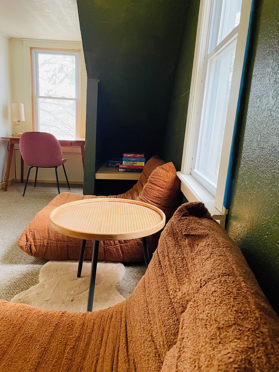 Cozy up in the reading nook with your favorite book!