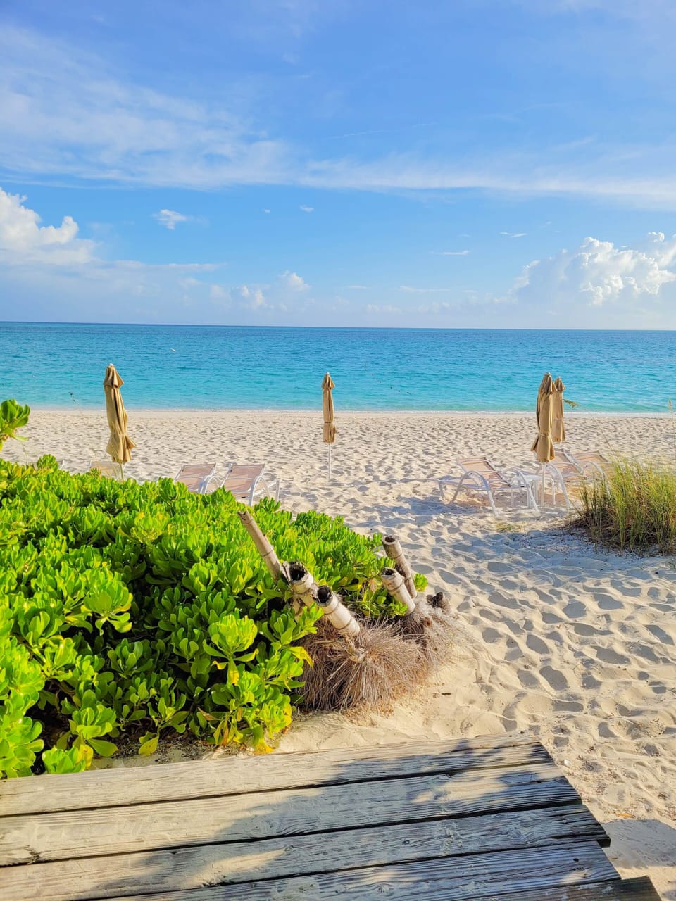 The entrance to Grace Bay beach