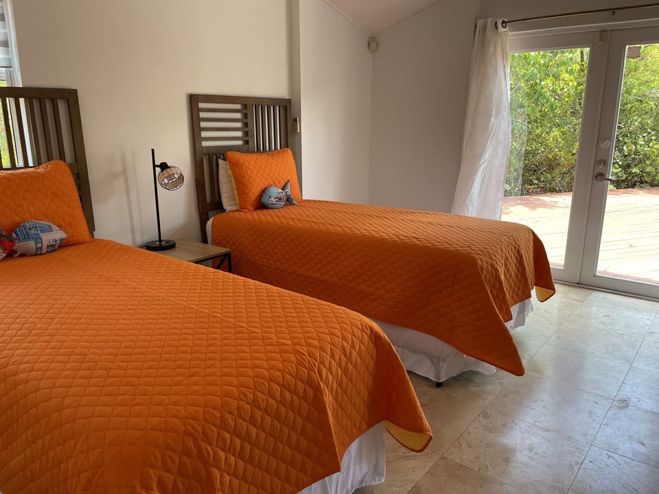 Second bedroom: Two twins can be configured into a king or remain separate