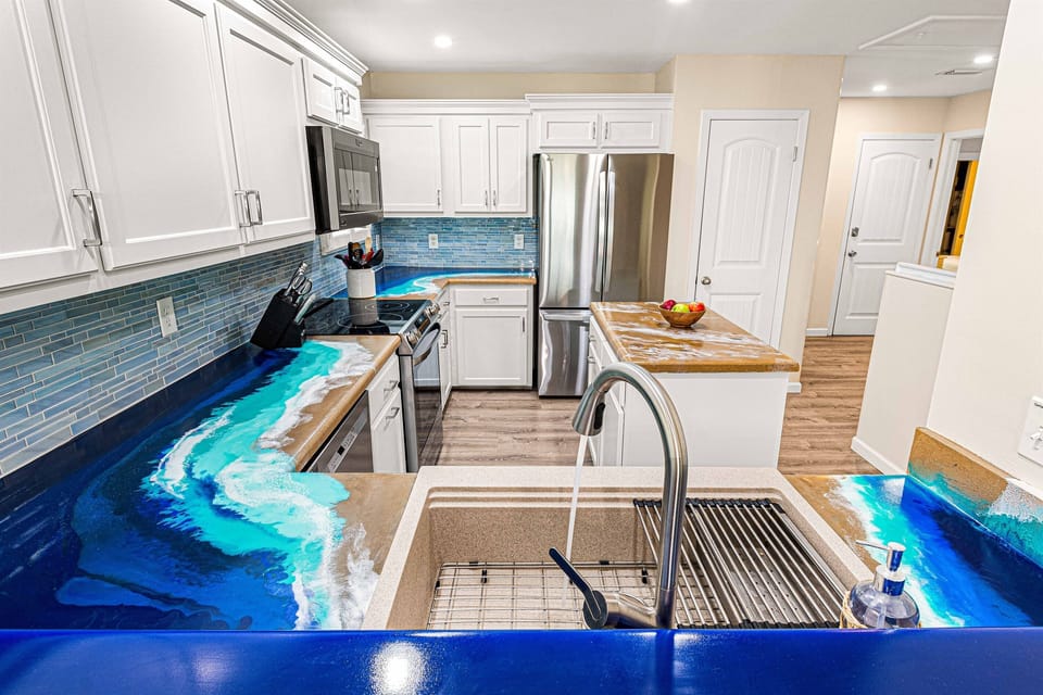 Custom kitchen with new appliances