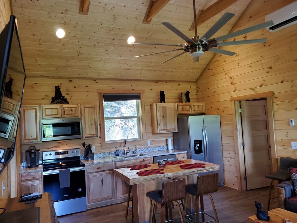 Large kitchen island for eating