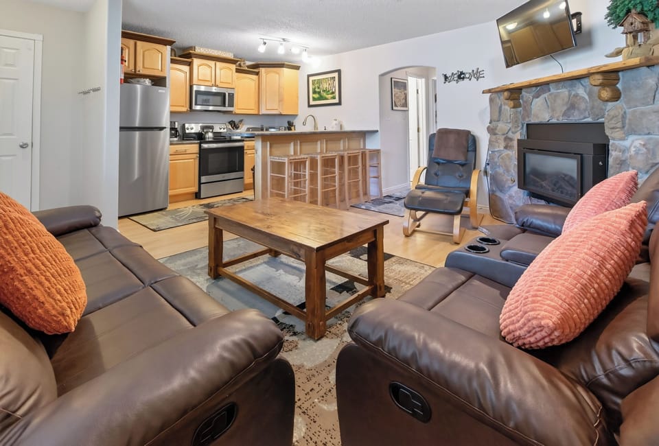 Living Room and Kitchen.