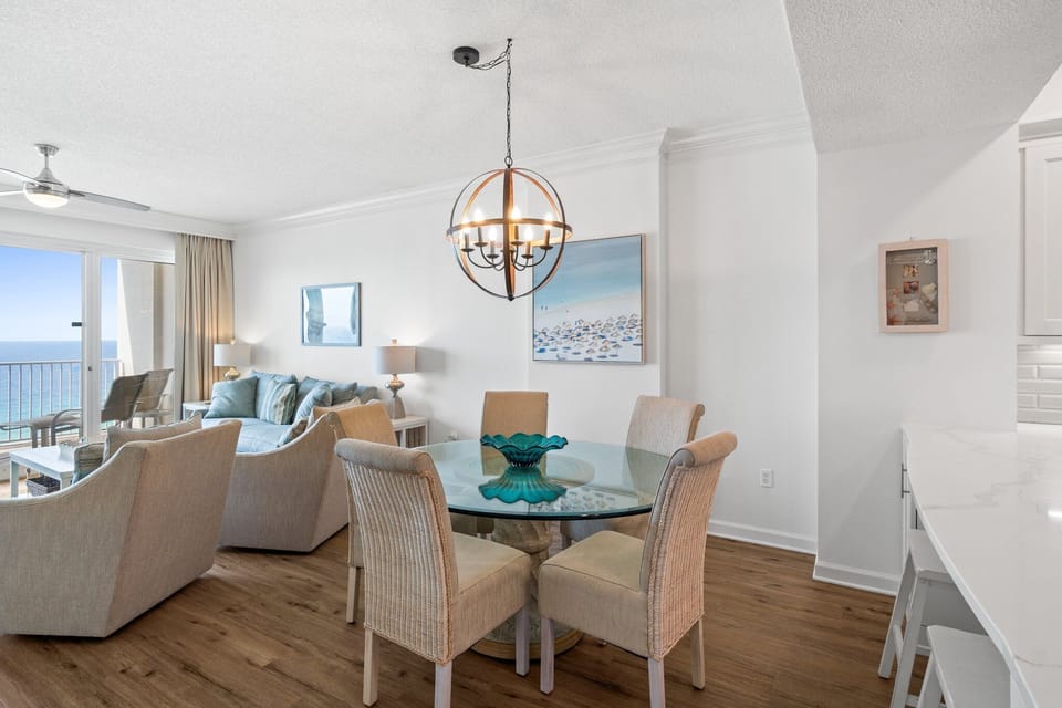 The dining area with 4 seats and 2 additional spots at the kitchen counter offers plenty of space for meals and gatherings! 🍽️✨

Professionally Managed by
Breathe Easy Rentals