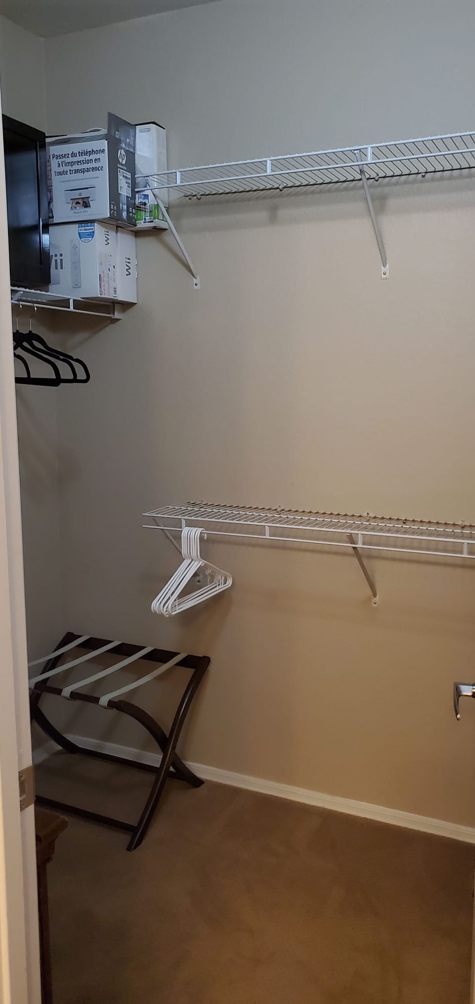 Master walk in closet