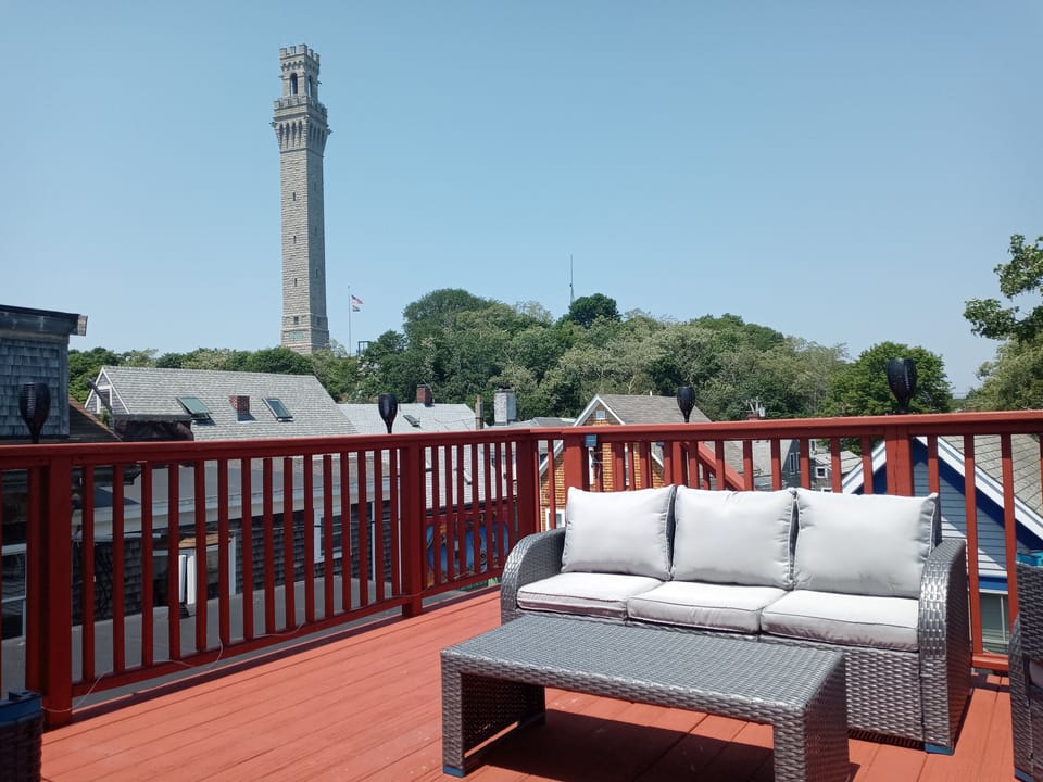 View of Pilgrim Monument from deck