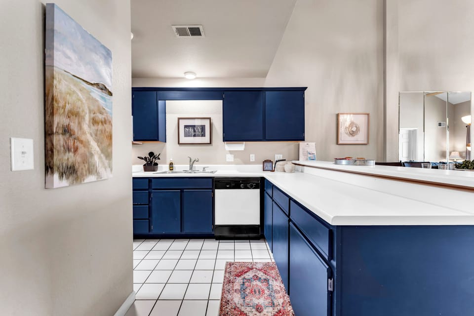 Enjoy the spacious and well stocked kitchen in our Branson Airbnb.
