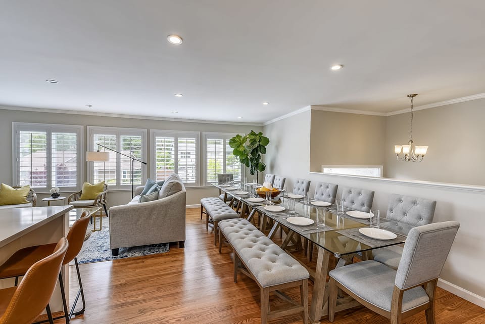 There is plenty of natural light, open space, and various types of comfy seating