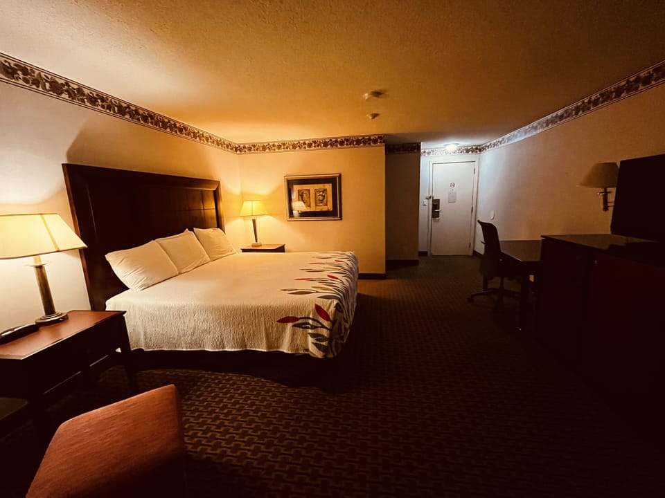 Standard King Room | Desk, blackout drapes, iron/ironing board, free WiFi