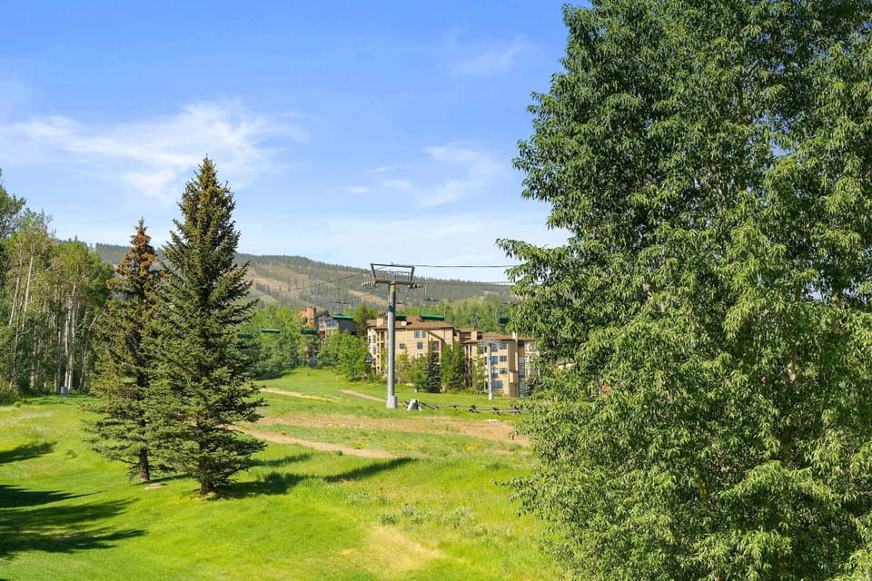 The ski, hiking and biking trails of Snowmass Mountain are steps from your patio door.