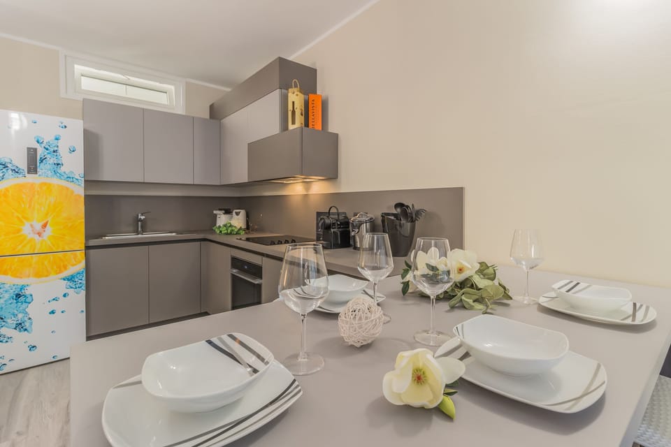 Luxury Apartment | Private kitchen | Fridge, oven, stovetop, dishwasher